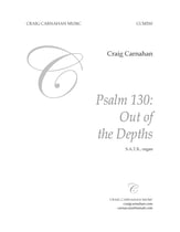 Psalm 130 SATB choral sheet music cover